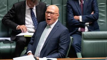 Opposition Leader Peter Dutton in Parliament. Picture by Elesa Kurtz