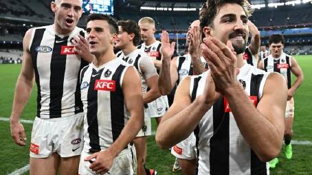 The Pies have hit some form after a slow start thanks partly to missing some premiership big guns. (Joel Carrett/AAP PHOTOS)